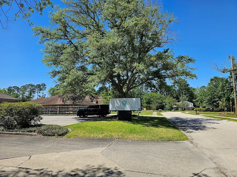 Exterior view of Louisiana detox center — tree